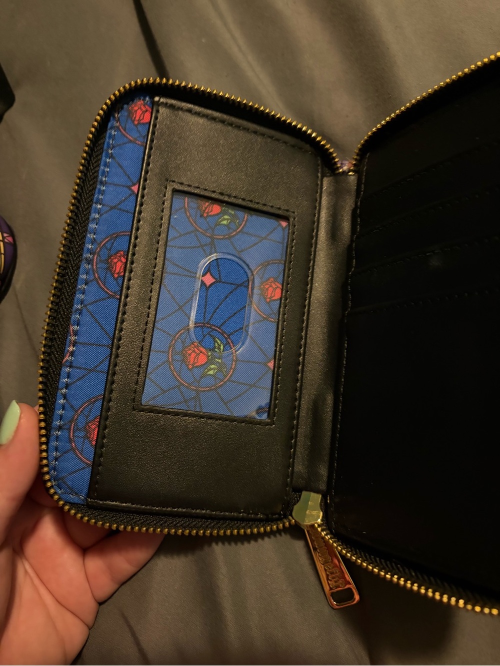 Disney Loungefly Beauty and the Beast Stained Glass Mini Backpack - Multicolor - Picture 11 of 12